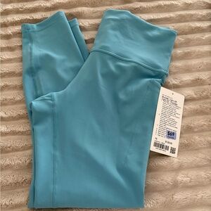 Lululemon Wunder Train Blue High-Waisted Leggings